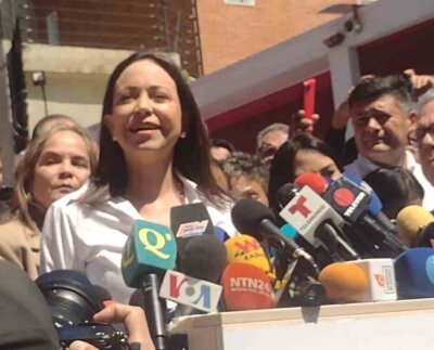 Para María Corina Machado la lucha por elecciones libres sigue. En rueda de prensa dijo que la verdad siempre por delante.