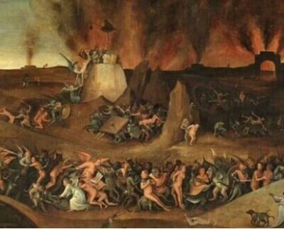 La fase del Infierno es la ignorancia, el desconocimiento, la incultura, la oscuridad moral e intelectual en la que se debaten nuestros sufrimientos psíquicos y físicos