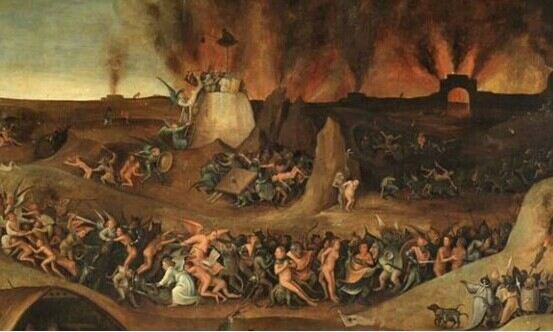 La fase del Infierno es la ignorancia, el desconocimiento, la incultura, la oscuridad moral e intelectual en la que se debaten nuestros sufrimientos psíquicos y físicos