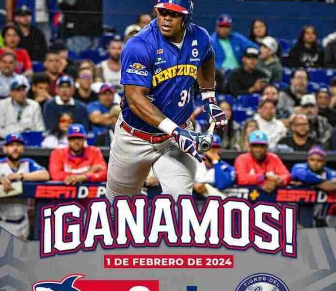 Tiburones de la Guaira vencieron a los actuales campeones. Venezuela venció por 3-1 República Dominicana por la Serie del Caribe 2024 .