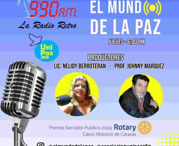 El Mundo de la Paz, segmento del programa de radio a cargo del ex embajador Jhonny Marques que se transmite este Jueves 28 de Marzo y todos los jueves, hora de Venezuela 6 Pm