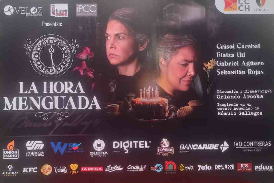 Obra centenaria de Rómulo Gallegos triunfó en Chacao. El 4 de abril en el Centro Cultural Chacao se presentó en privado la obra La hora Menguada de Rómulo Gallegos