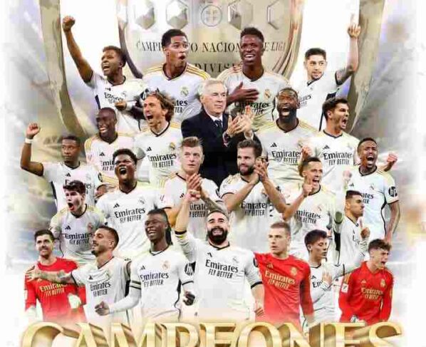 El Real Madrid se proclamó este sábado 4 de mayo campeón de la liga de España, tras la derrota del FC Barcelona ante el Girona (4-2). Los merengues conquistan así la 36 liga de su historia, cuando faltan cuatro días para la final del campeonato.