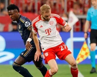 El Bayern Munich y Real Madrid igualaron a dos goles en el partido de ida de las Semifinales de la Uefa Champions League que se realizó en el Allianz Arena.