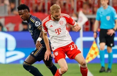 El Bayern Munich y Real Madrid igualaron a dos goles en el partido de ida de las Semifinales de la Uefa Champions League que se realizó en el Allianz Arena.