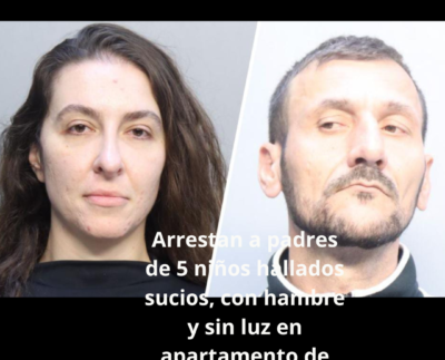 Arrestan_padres_de_5 niños_hallados_en apartamento_de_Miami Beach