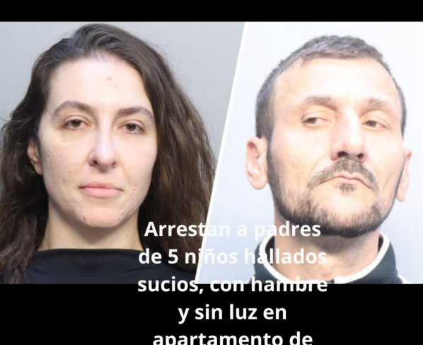 Arrestan_padres_de_5 niños_hallados_en apartamento_de_Miami Beach