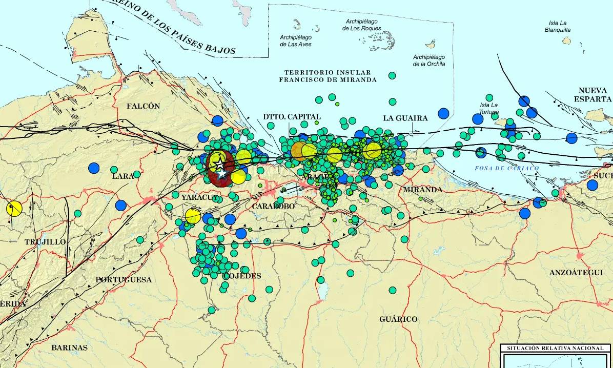 Funvisis reporta 1.600 sismos tras el doble terremoto del 24 de junio en Venezuela