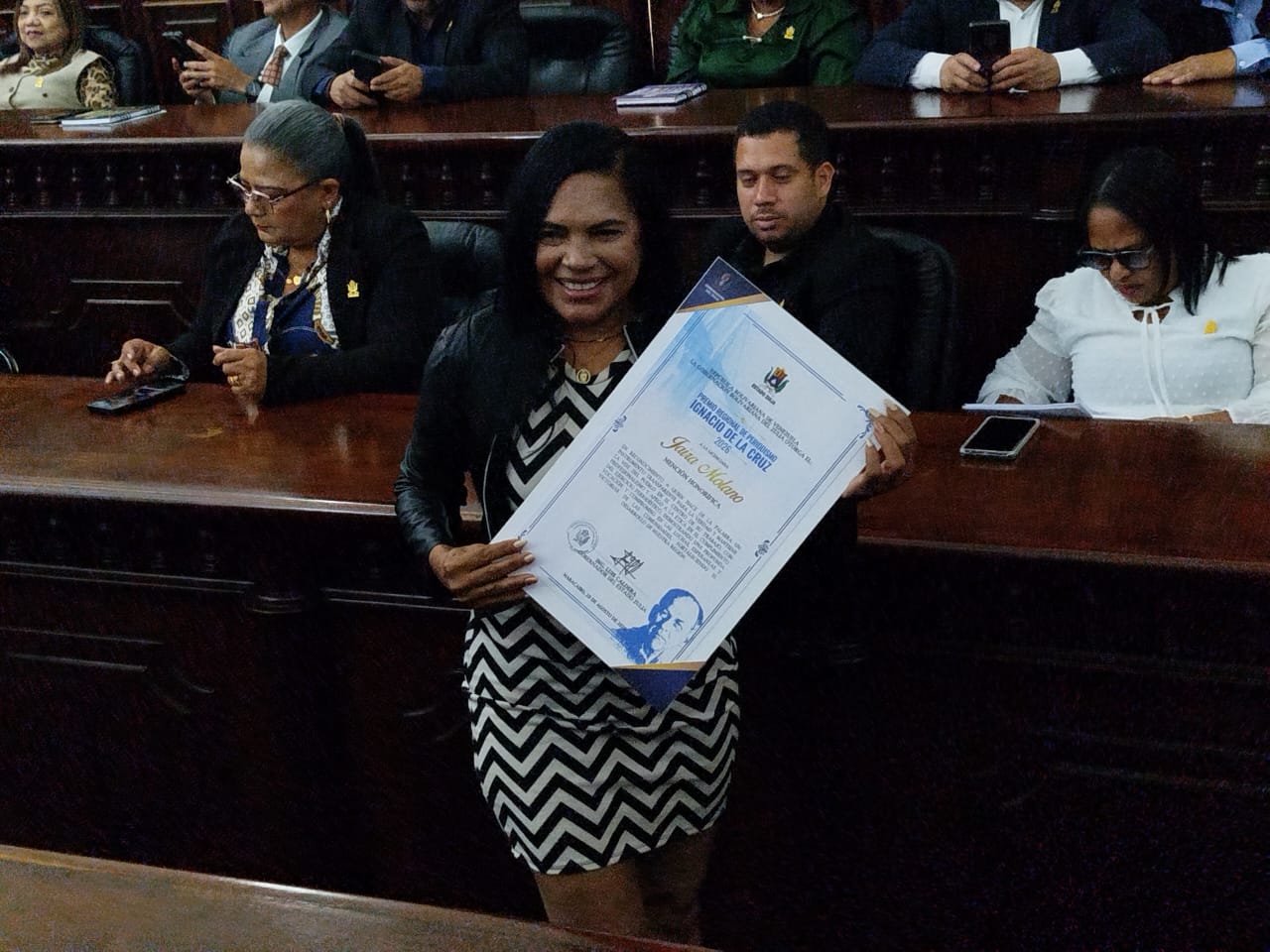 Galardonados en Maracibo con el Premio Regional de Periodismo Ignacio De La Cruz 2026 nuestra corresponsal especial Jaira Molano y nuestro director Amenhotep Planas Raga